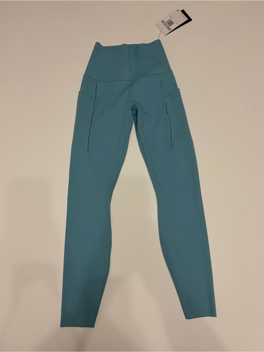 Nike Teal High-Rise Womens Leggings with Side Pockets NEW active every day wear